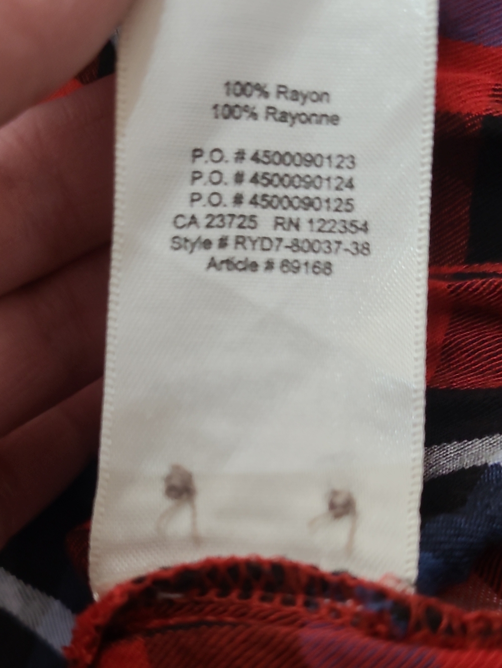 Wilfred Women's Size XS Red Plaid Button-Down Casual Shirt - Picture 3 of 7